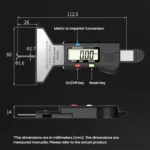 Syntek Digital Depth Ruler 0-25mm Electronic Tire Tread Measuring Ruler - Image 3