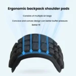 Anti-Gravity Backpack Shoulder Pads With TPU Air Cushion Technology To Reduce Shoulder Pain & Pressure - Image 5