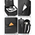 WEIXIER B759 Simple Expandable Men Shoulder Bag Large Capacity Laptop Backpacks - Image 11