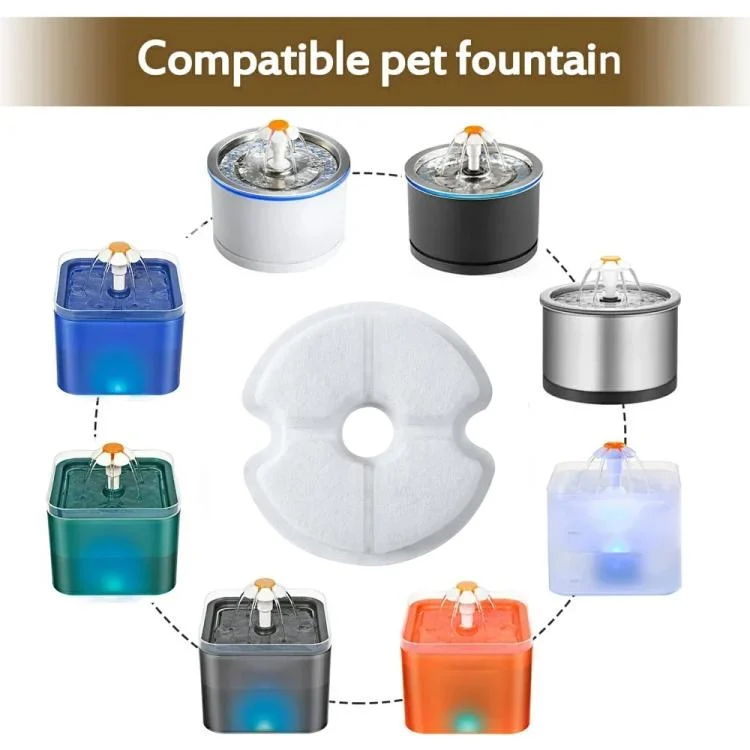 TBD06060641_B2.webp 6pcs /Pack Cat Dog Pet Water Fountain Filter Multiple Filtration Pet Water Fountain Replacement Filters - Image 3