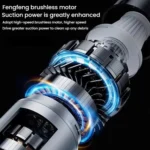 SUITU ST-6691Plus Car Cordless Powerful Brushless Vacuum Cleaner - Image 3
