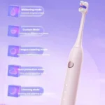 Rechargeable Sonic Electric Toothbrush for Adults with Custom Mode, Antibacterial Brush Heads, Smart Timer - Image 7