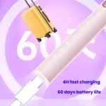 Rechargeable Sonic Electric Toothbrush for Adults with Custom Mode, Antibacterial Brush Heads, Smart Timer - Image 9