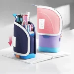 Vertical Pencil Cases Expandable Large Capacity Desk Stationery Organizer For Students - Image 2