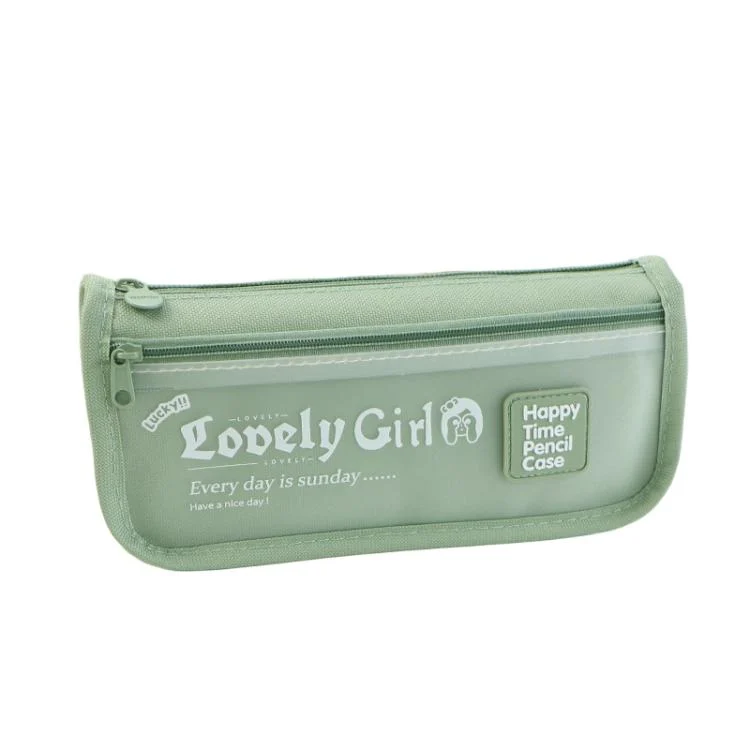 TBD0606070701B.webp Cute Large Capacity Pencil Case with Transparent Front Pocket School Supplies Organizer - Image 1