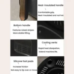 10L Large Capacity Air Fryer Multifunctional Electric Fryer French Fry Maker, EU Plug - Image 11