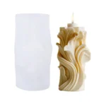 Spiral Wave Aromatherapy Candle Silicone Mold DIY Diffuser Stone Decorative Ornament Mold