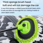SUITU LS-444 Three-section Curved Car Wash Brush Chenille Car Wash Mop - Image 3