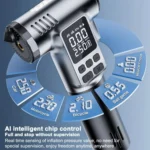 Car Air Pump With Window Breaker Cutting Tool Electric Portable Air Pump - Image 4