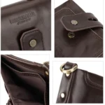 HUMERPAUL BP778 Short Leather Wallet RFID Tri-fold Double Zipper Coin Purse - Image 5