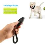 2 In 1 Pet Training Clicker Dog Whistle With Long Wristband - Image 4