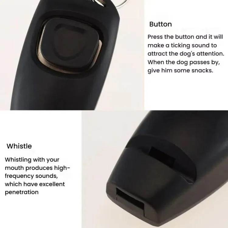 TBD06060812_B5.webp 2 In 1 Pet Training Clicker Dog Whistle With Long Wristband - Image 6