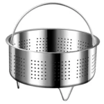 Kacheeg 304 Stainless Steel Steamer Basket for Rice Cooker/Pots with Handles & Stand - Image 6