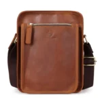 HUMERPAUL MH702 Men Vertical Crossbody Bag Casual Leather Shoulder Bag