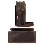 HUMERPAUL MH702 Men Vertical Crossbody Bag Casual Leather Shoulder Bag - Image 3