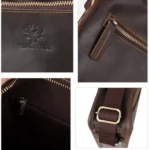 HUMERPAUL MH702 Men Vertical Crossbody Bag Casual Leather Shoulder Bag - Image 4