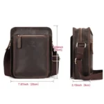 HUMERPAUL MH702 Men Vertical Crossbody Bag Casual Leather Shoulder Bag - Image 5