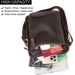 HUMERPAUL MH702 Men Vertical Crossbody Bag Casual Leather Shoulder Bag - Image 6