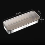 Kacheeg Stainless Steel Slim Rectangular Food Storage Container 304 Narrow Space-Saving Fridge Organizer Box - Image 7