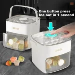 Kacheeg 2-In-1 Double Layer Ice Cube Tray With Storage Container Easy Push Release Mold - Image 3