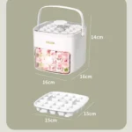 Kacheeg 2-In-1 Double Layer Ice Cube Tray With Storage Container Easy Push Release Mold - Image 8