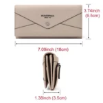 HUMERPAUL BP998 Women Leather Long Wallet RFID Multi-Card Holder Clutch Bag - Image 4