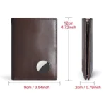 Compatible With Airtag HUMERPAUL BP798 Leather Wallet With Tracker Hole RFID Pull-Out Card Holder Card Case - Image 3
