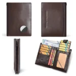 Compatible With Airtag HUMERPAUL BP798 Leather Wallet With Tracker Hole RFID Pull-Out Card Holder Card Case - Image 4
