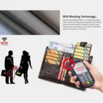 Compatible With Airtag HUMERPAUL BP798 Leather Wallet With Tracker Hole RFID Pull-Out Card Holder Card Case - Image 6