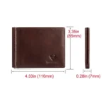 HUMERPAUL BP827 Simple Leather Wallet Lightweight Men Card Holder - Image 7