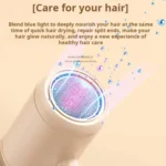 800-1200W High-Speed Hair Dryer with Blue Light Care Foldable & Portable for Travel - Image 6