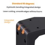 Heavy Duty Wall-Mounted Closet Organizer Bracket High Strength Reinforced Triangle Support - Image 4