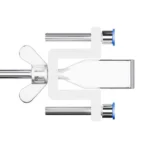 Stainless Steel Security Door Stopper Anti-Theft Door Blocker for Home, Hotel, Apartment