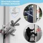 Stainless Steel Security Door Stopper Anti-Theft Door Blocker for Home, Hotel, Apartment - Image 4