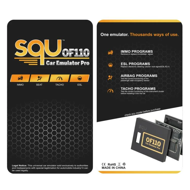 TBD06061013_5.webp SQU OF110 Universal Car Emulator Pro IMMO, ESL, Airbag & Tacho Programmer Automotive ECU Coding & Diagnostic Tool - Image 6