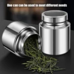 304 Stainless Steel Sealed Canister With Transparent Lid Leak-Proof Freshness Preserving Storage Can - Image 2