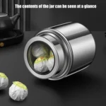 304 Stainless Steel Sealed Canister With Transparent Lid Leak-Proof Freshness Preserving Storage Can - Image 3