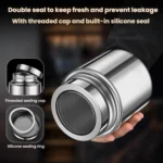 304 Stainless Steel Sealed Canister With Transparent Lid Leak-Proof Freshness Preserving Storage Can - Image 6
