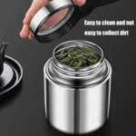 304 Stainless Steel Sealed Canister With Transparent Lid Leak-Proof Freshness Preserving Storage Can - Image 7