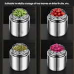304 Stainless Steel Sealed Canister With Transparent Lid Leak-Proof Freshness Preserving Storage Can - Image 10