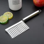 Stainless Steel Potato Wave Cutter Deep Groove Thickened Wolf Tooth Pattern French Fry Cutter - Image 3