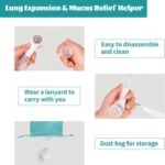 Adjustable 3-Ball Breathing Exerciser Lung Capacity Trainer For Respiratory Muscle Strengthening - Image 6