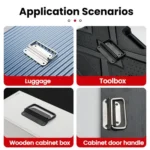304 Stainless Steel Folding Pull Handle For Cabine Kitchen Drawer Door Toolbox - Image 4