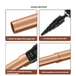 5-in-1 HVAC Tube Expander Tool for 1/4 - 3/4 inch Copper Pipes Electric Drill-Compatible Flaring Kit - Image 6