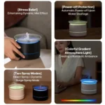 200ml Sea of Clouds Aroma Diffuser Essential Oil Humidifier with 7-Color Mood Lights USB-Powered - Image 3