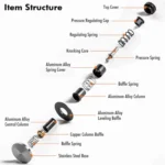 Adjustable Impact Coffee Tamper with Threaded Base Spring-Loaded Espresso Tamper Tool - Image 6