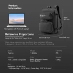 Tigernu T-B9836 3-in-1 Detachable Men Backpack Convertible Travel Laptop Bag for Sports & Commuting - Image 13
