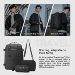 Tigernu T-B9836 3-in-1 Detachable Men Backpack Convertible Travel Laptop Bag for Sports & Commuting - Image 3