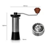 Manual Coffee Grinder with 5-Claw 420 Stainless Steel Burr External Click Adjustable Grind Settings - Image 7