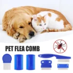 6pcs /Set Pet Flea Comb Stainless Steel Pin Dense Tooth Cat Dog Comb - Image 2